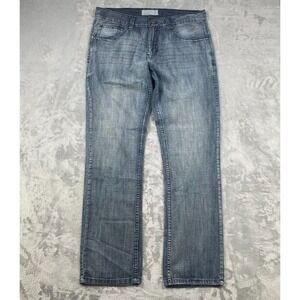 Vintage Ecko Unlimited Jeans Mens 34 Blue Slim Straight Denim Pants Y2K